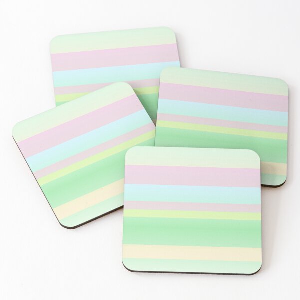 Item preview, Minimalist color palette striped | Pastel color palette horizontal striped designed and sold by lausn.