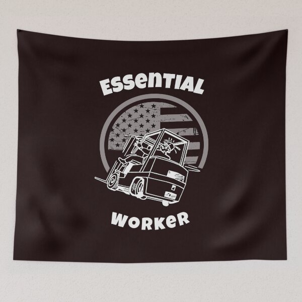 Item preview, Forklift Operator Essential Worker W designed and sold by TeamsterLife.