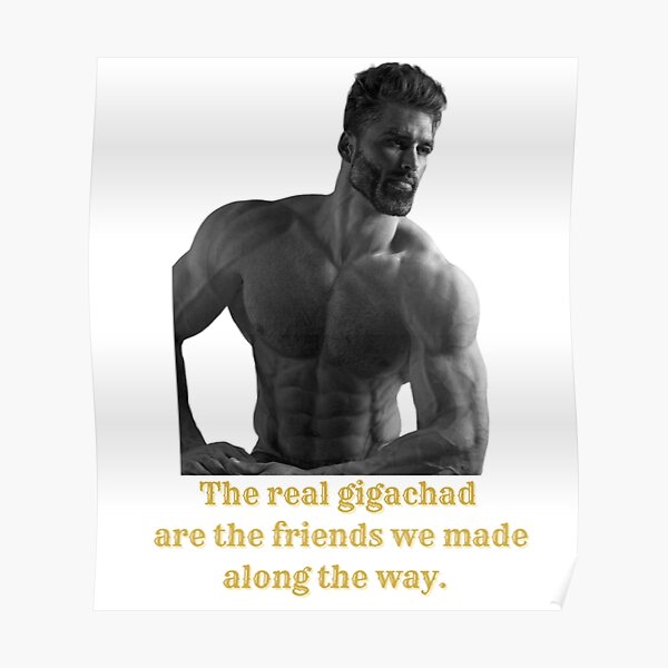 Giga Chad Pun Posters for Sale