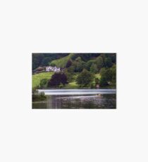 Rowing Boat on Grasmere Lake Art Board