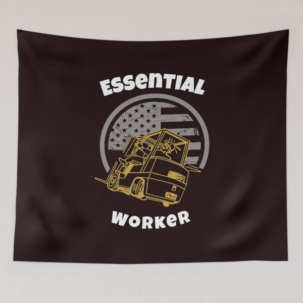 Item preview, Forklift Operator Essential Worker GW designed and sold by TeamsterLife.