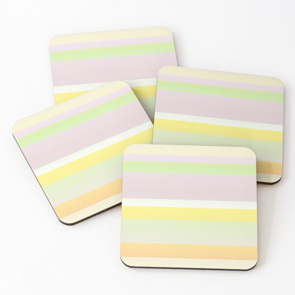 Item preview, Minimalist color palette striped | Pastel color palette horizontal striped designed and sold by lausn.