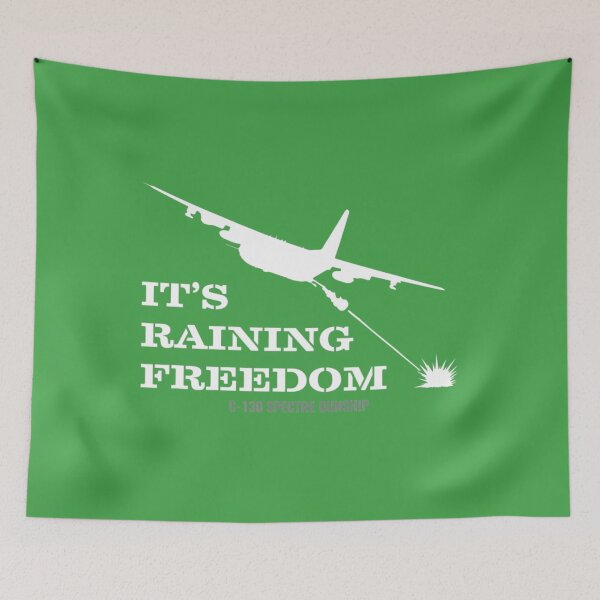 Item preview, Ac-130 Spectre Gunship It's Raining Freedom designed and sold by Tesijbesn.