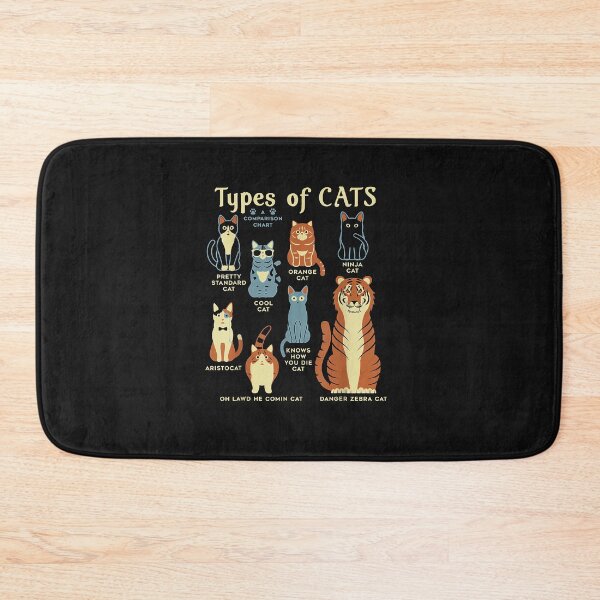 Item preview, Types Of Cat Funny Comparison Cat Orange Cat Blue Cat Lovers designed and sold by TristanPierre.