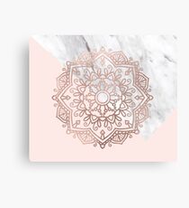 Vogue series - rose gold mandala Canvas Print