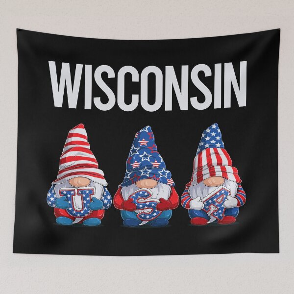 Item preview, Happy USA Gnomes Wisconsin designed and sold by xaviajames9.