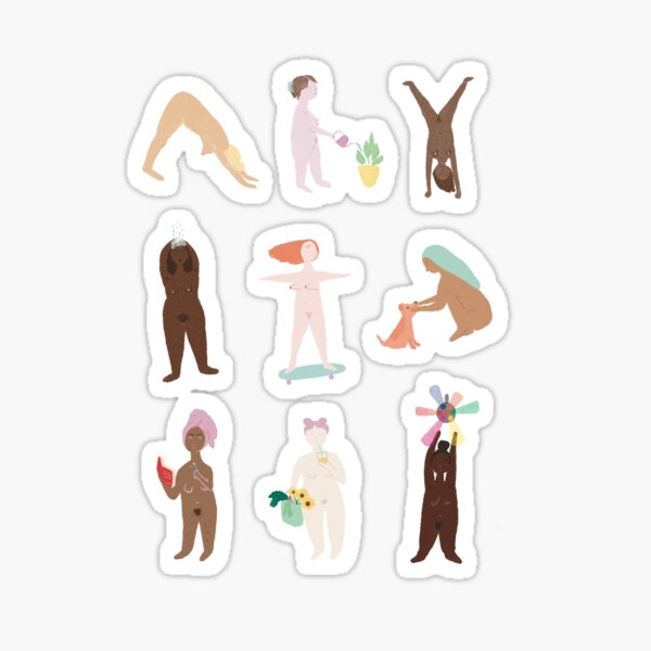 Item preview, Nine active ladies designed and sold by lucymorganart.