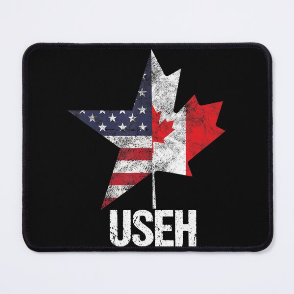 Item preview, Half Canadian American Useh Canada Usa Flag United States designed and sold by RujiIkooa.