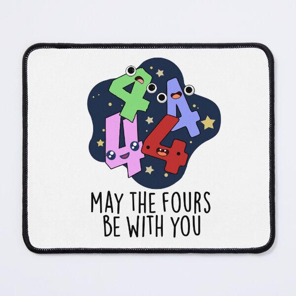 Item preview, May The Fours Be With You Cute Number Pu designed and sold by punnybone.