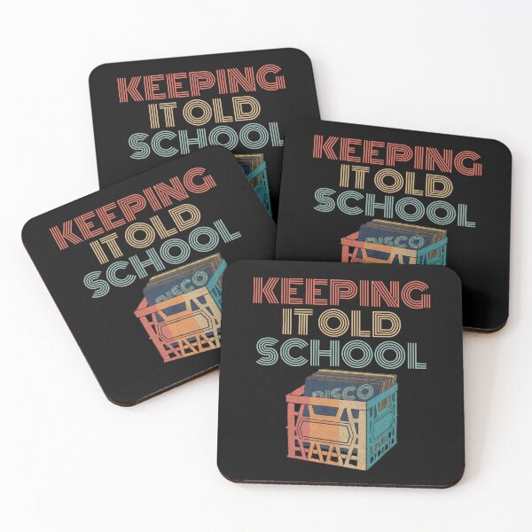 Item preview, Old School Vinyl Records Box Disco Music Lover 60s 70s Vintage Art designed and sold by alenaz.