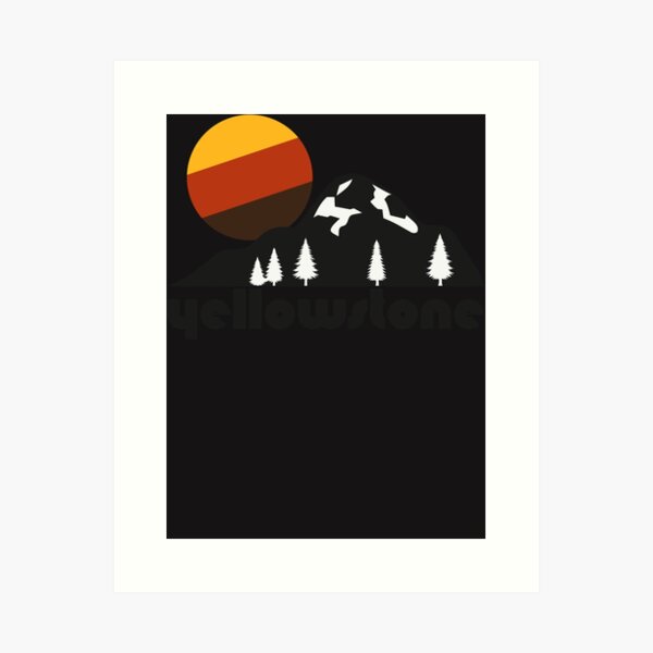 Artikel-Vorschau von Retro Yellowstone))((Touristisches Souvenir-Nationalpark-Design, designt und verkauft von ercszur.