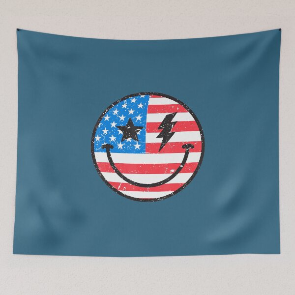 Item preview, America Vibes Smiley Face American Flag 4Th Of July Usa Flag designed and sold by ChungToi.