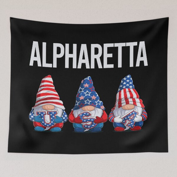 Item preview, Happy USA Gnomes Alpharetta designed and sold by xaviajames9.
