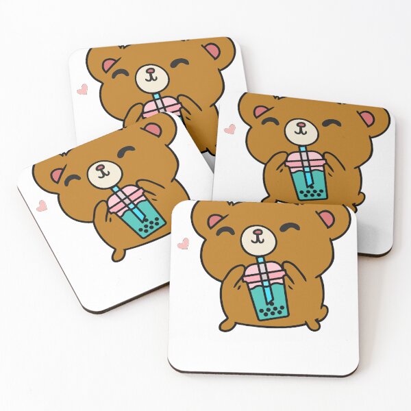 Item preview, Kawaii Bear with colorful Boba-Boba Heads designed and sold by BobaHeads.
