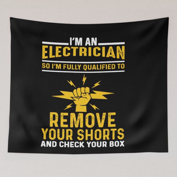 Item preview, I'm an Electrician so I'm Fully Qualified Funny Electrician designed and sold by ScottSlade.