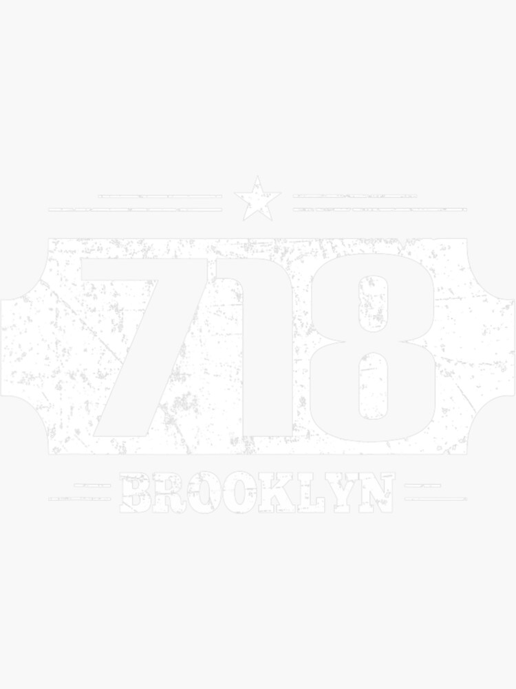 area-code-718-brooklyn-sticker-for-sale-by-tabokeny-redbubble