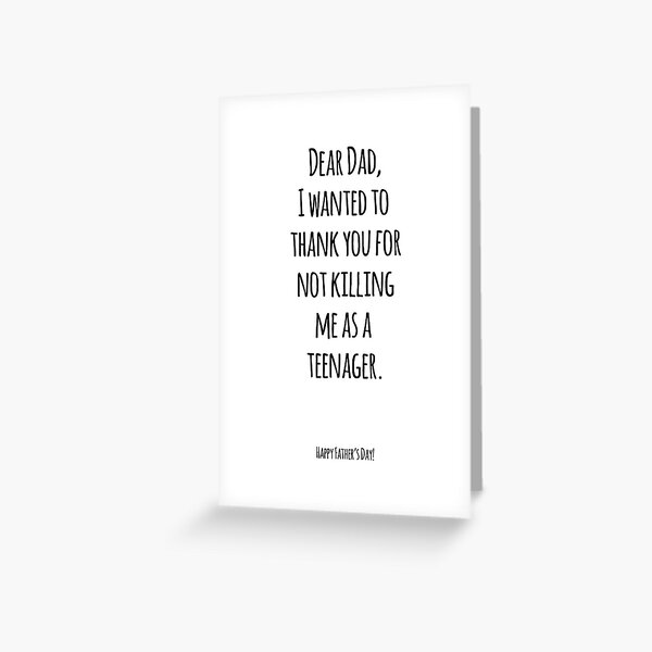 Item preview, Thanks for not killing me dad! designed and sold by SleeplessLady.