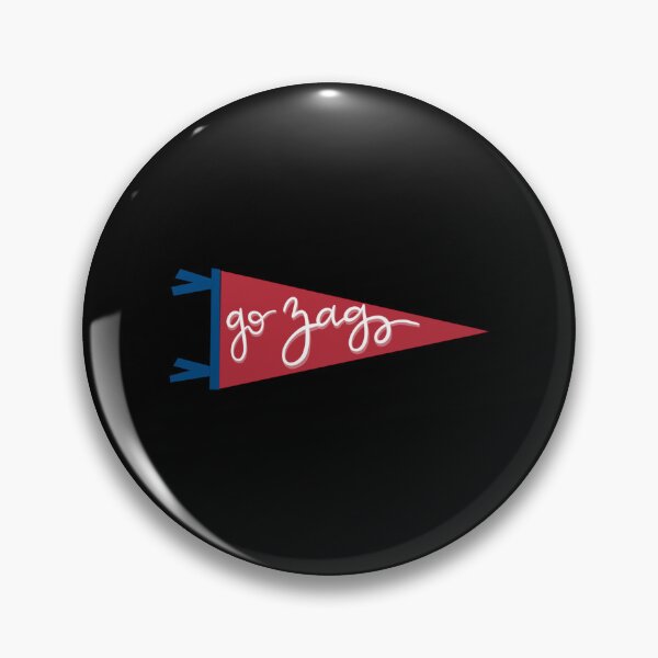 Item preview, Red Go Zags Pennant Sticker designed and sold by verarheaf9.