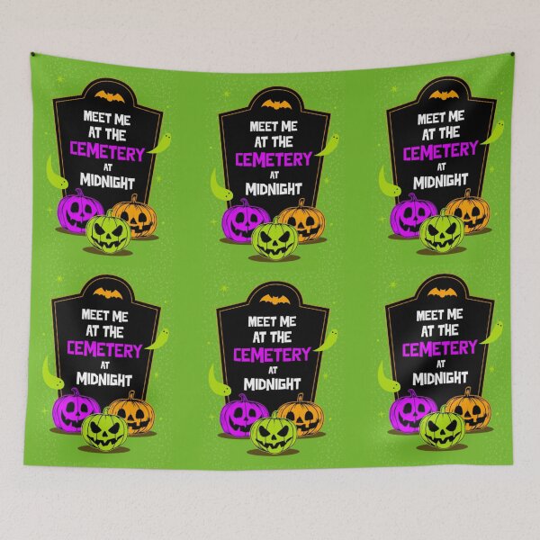 Item preview, Meet me at the Cemetery, Halloween Pumpkins designed and sold by Monique Prince.