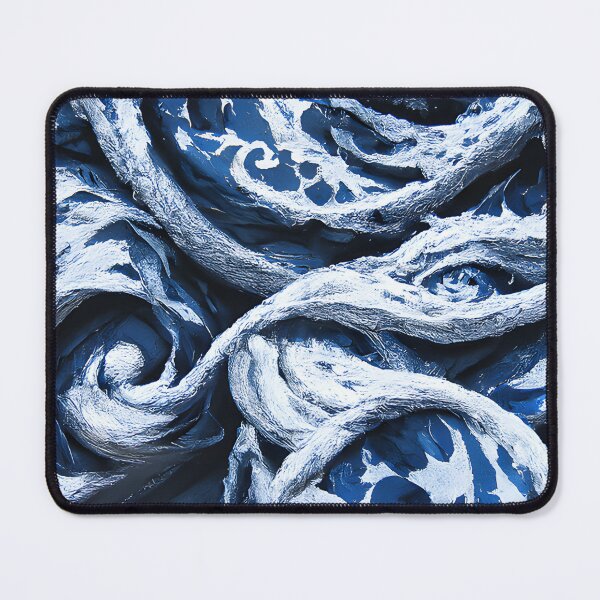 Item preview, Abstract blue waves designed and sold by fizzribbit.