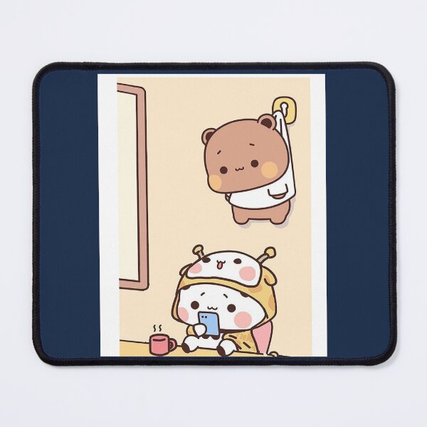 Item preview, Cute Dudu Is Hanging And Bubu Is Playing Phone Graphic designed and sold by dragonwage56.