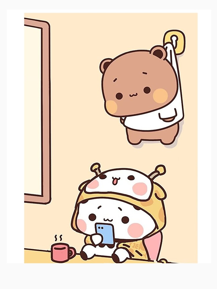 Cute Dudu Is Hanging And Bubu Is Playing Phone Graphic  Essential T-Shirt  for Sale by dragonwage56