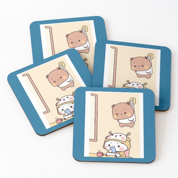 Item preview, Cute Dudu Is Hanging And Bubu Is Playing Phone Graphic  designed and sold by dragonwage56.