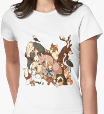 Zelda's Animals Women's Fitted T-Shirt