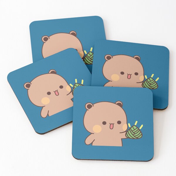 Item preview, Cute Dudu Is Sharing Uten Cake With Bubu   designed and sold by dragonwage56.