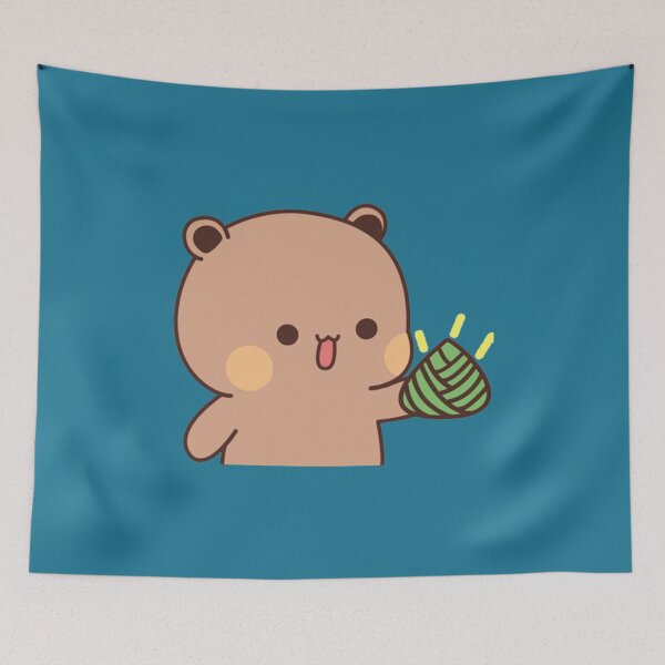Item preview, Cute Dudu Is Sharing Uten Cake With Bubu   designed and sold by dragonwage56.