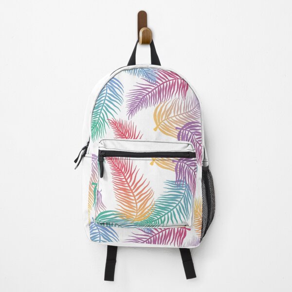 Item preview, Oversized Rainbow Tropical Palms Print [WHITE] designed and sold by Daniel Bevis Design.