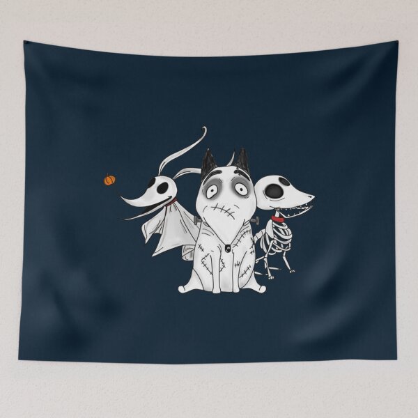Item preview, ZERO, SCRAPS and SPARKY dog Tim Burton Movies   designed and sold by grossandcolor.