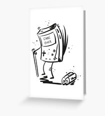 Game Over game boy Greeting Card