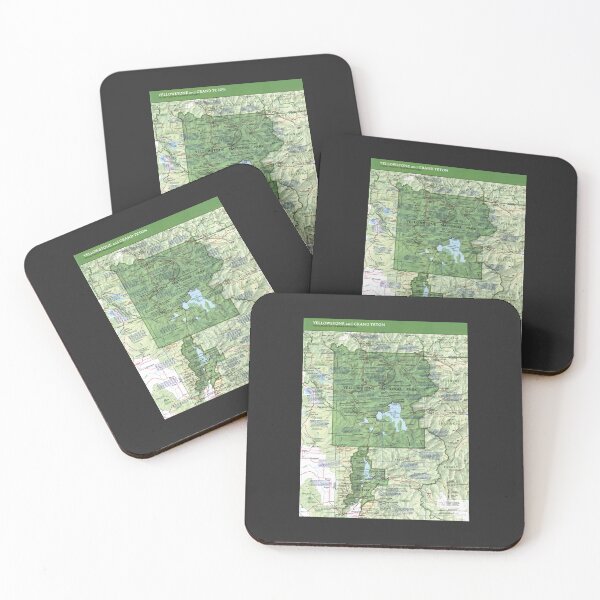 Item preview, Yellowstone And Grand Teton Map  National Park Map Of Yellowstone And Grand Teton designed and sold by lanoue.