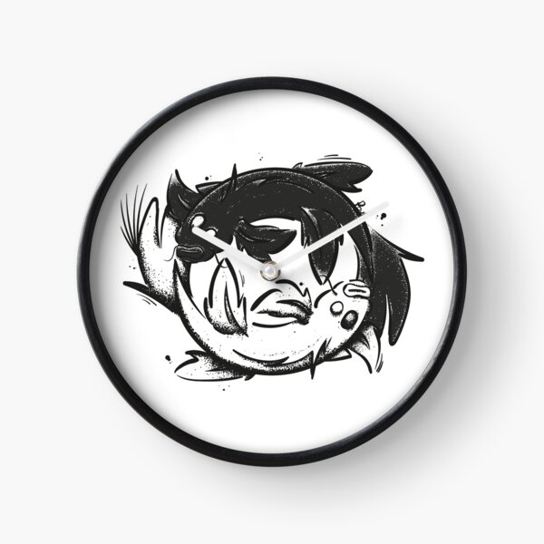 Carpes Koï Ying Yang Horloge