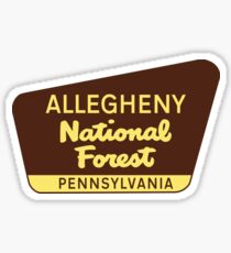 Pegatina ALLEGHENY NATIONAL FOREST PENNSYLVANIA NATURALEZA TRAVESÍA ESCALADA CICLISMO
