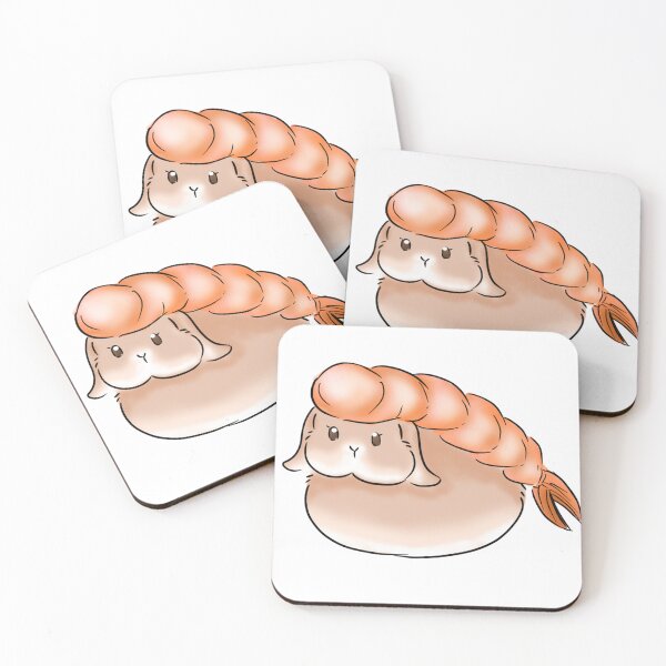 Item preview, Shrimp Sushi Rabbit Bunny  designed and sold by bunniesmee.