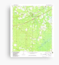 USGS TOPO Map Florida FL Ponce De Leon 348163 1982 24000 Canvas Print