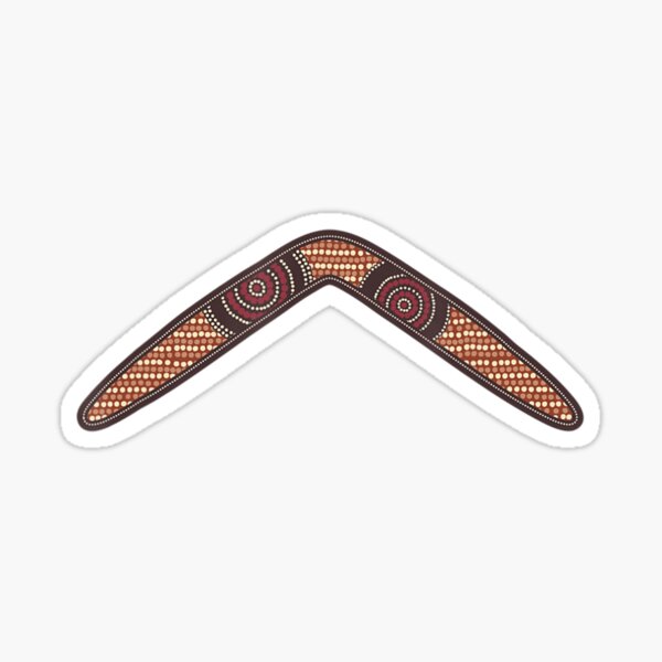 Aperçu de l'œuvre Tribu aborigène australienne Boomerang créée et vendue par PhantoKin.