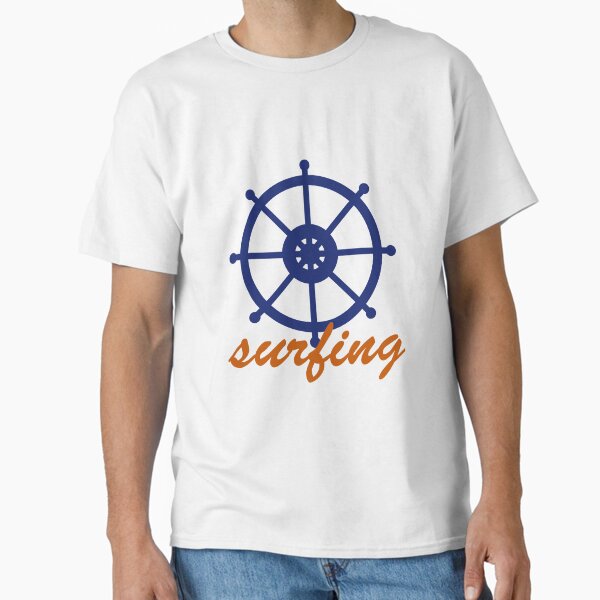Item preview, Simple ship steering wheel Image for surfing mania, my favourite hobby and life style designed and sold by OneOnRing.