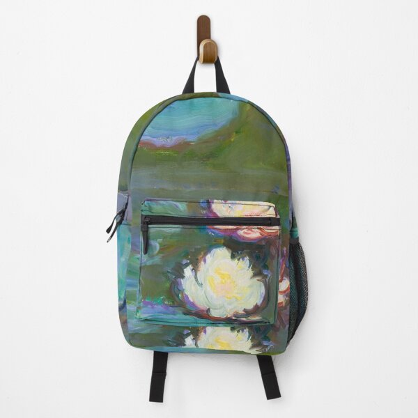 Item preview, Claude Monet Pair of Water Lilies In Full Blossom designed and sold by FengShuiLounge.