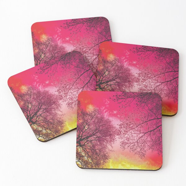 Item preview, Lonely Trees Sunset - Watercolor Painting designed and sold by Unaiza Khalid.