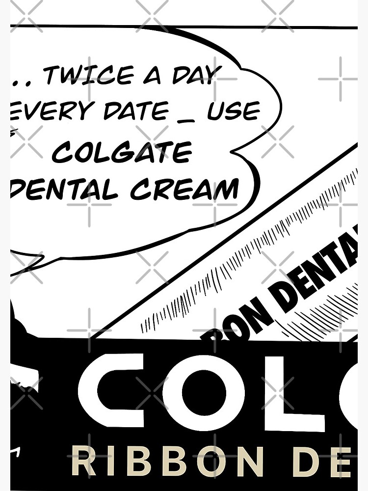 &ldquo;Vintage Colgate Toothpaste Advertisement Coloring Page&rdquo; Spiral