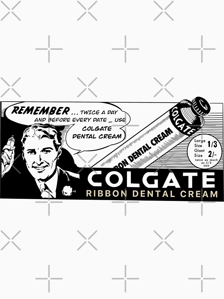 "Vintage Colgate Toothpaste Advertisement Coloring Page" Tshirt for