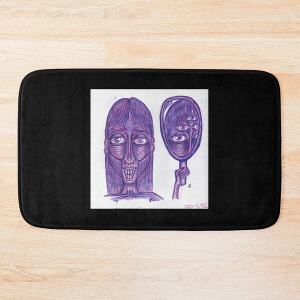 Item preview, Freaky Lady Looks Into Freaky Mirror And She Does Not Freak Out Sticker designed and sold by brittaapriliy.