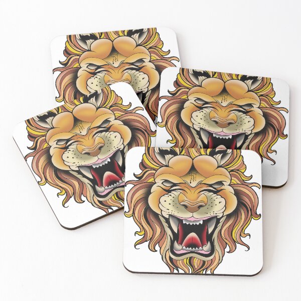 Item preview, Fkj tattoo flash lion designed and sold by franckfkj.