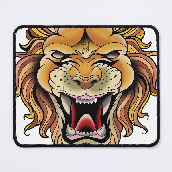 Item preview, Fkj tattoo flash lion designed and sold by franckfkj.