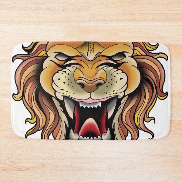 Item preview, Fkj tattoo flash lion designed and sold by franckfkj.