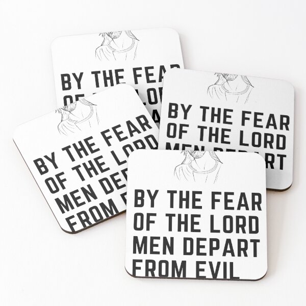 Item preview, By the fear of the Lord men depart from evil. designed and sold by Hinny8.