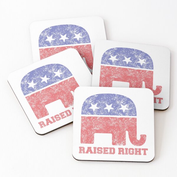 Item preview, Raised Right! Republican Elephant Vintage designed and sold by justrepit.